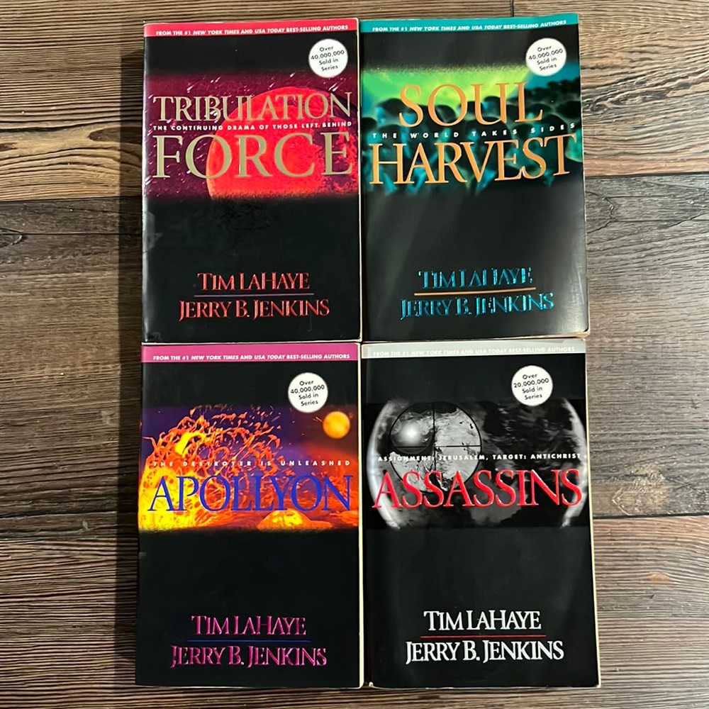 Left Behind by Tim LaHaye & Jerry B. Jenkins Softcover Books #2,4,5,6